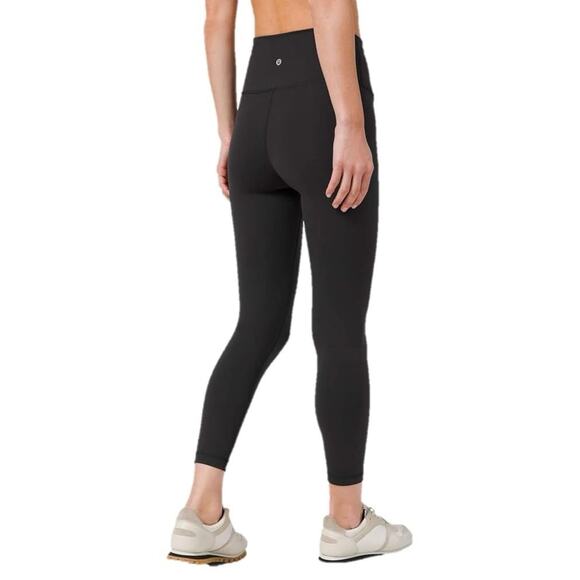 Lululemon Wunder Train High Rise Tights 25" Black Gym Workout Womens 6 - Picture 1 of 5